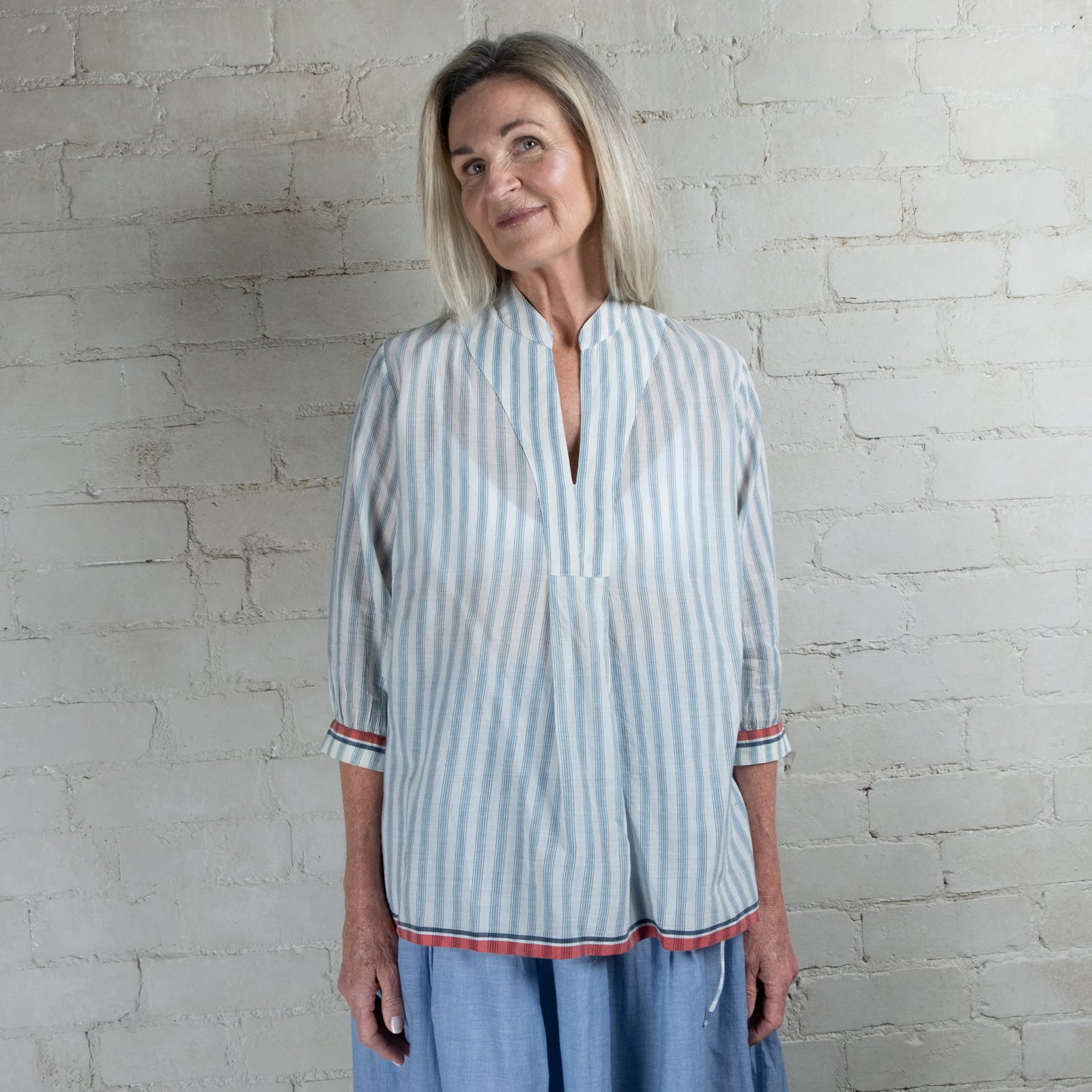 MATTA Cotton Striped Top