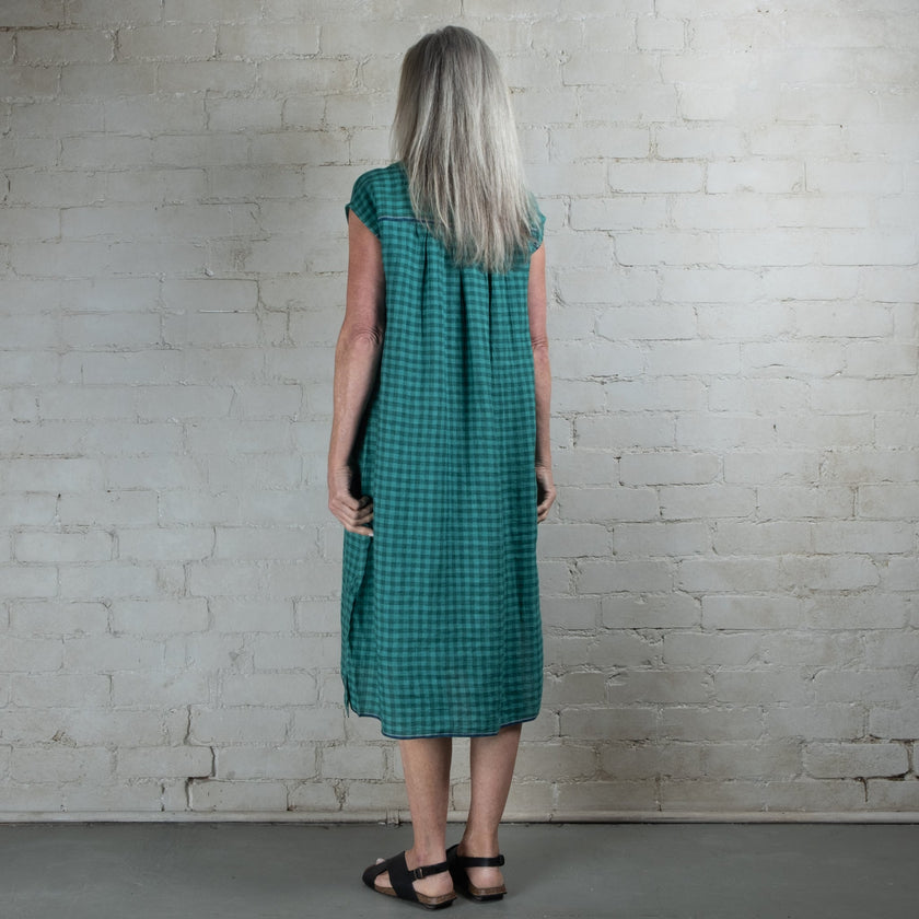 APARNA Emerald check Dress