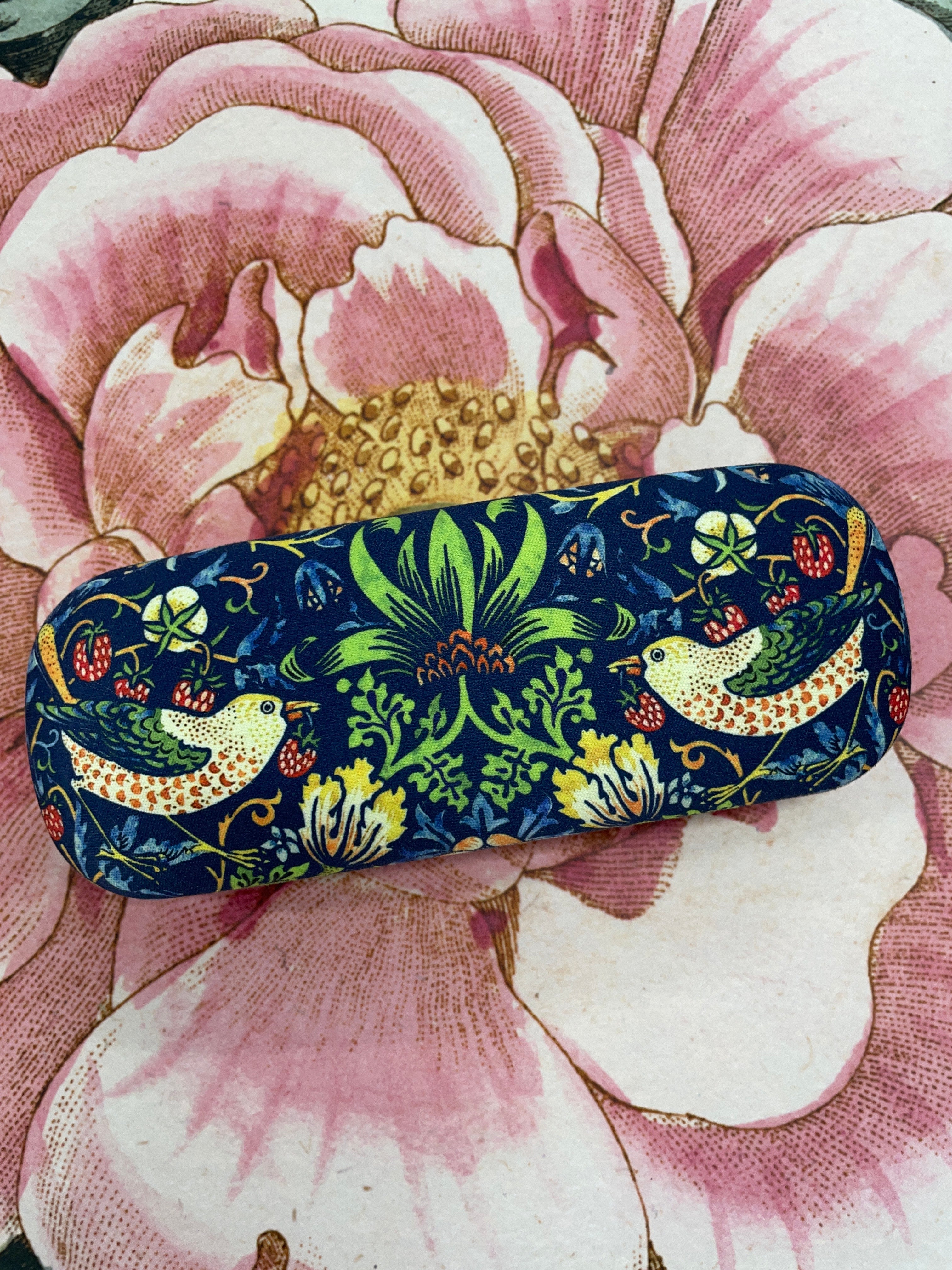 William Morris Strawberry Thief Glasses Case