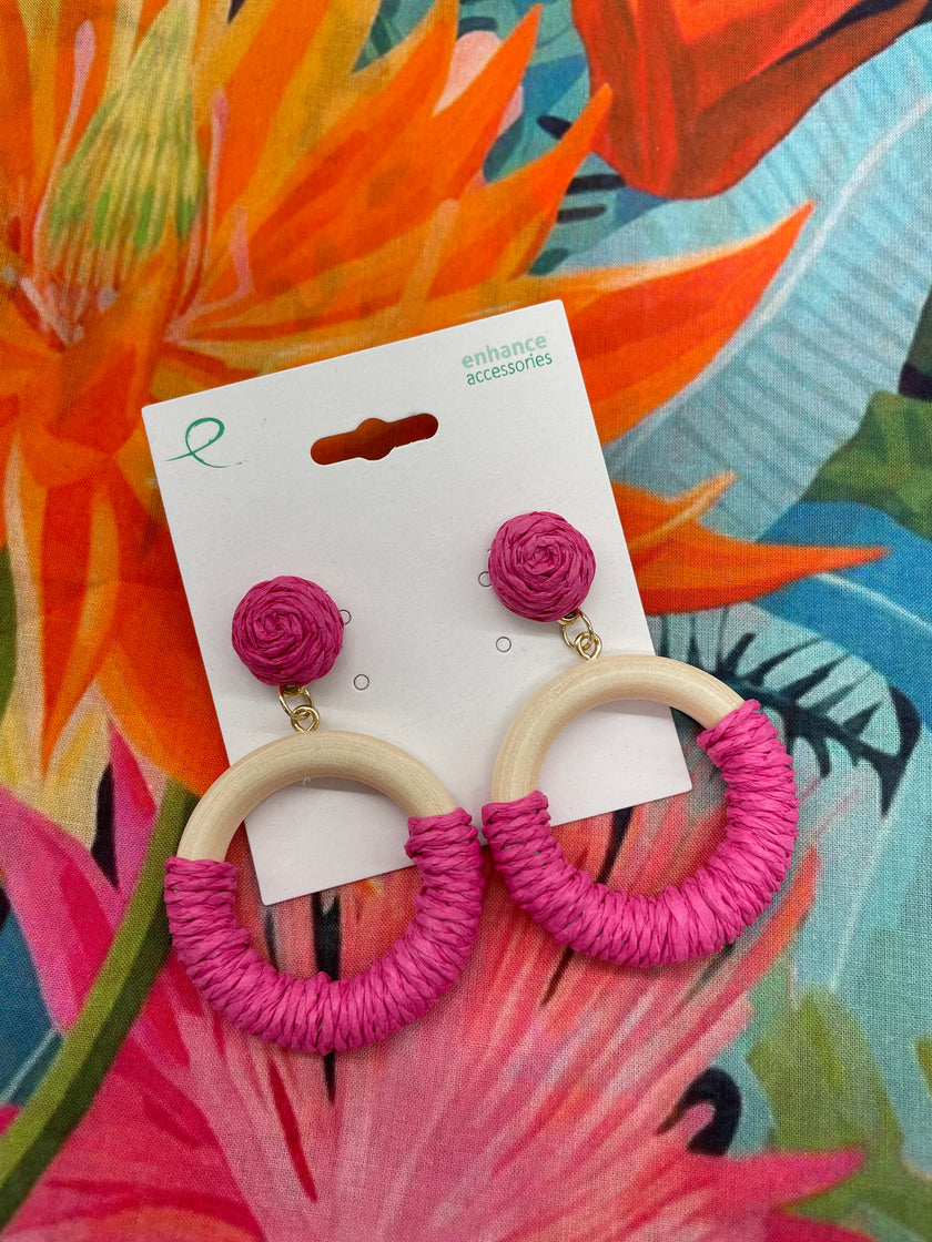 Tilly Earrings Pink