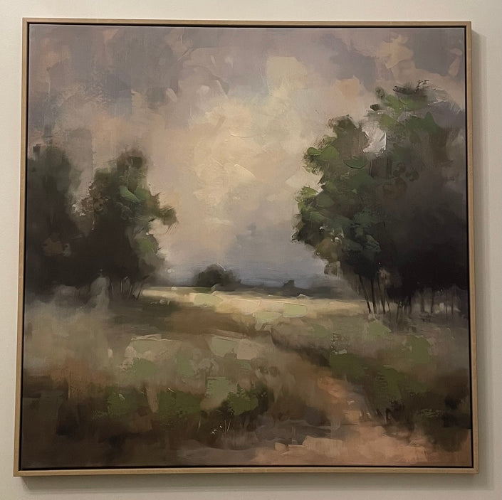 Misty Meadow Framed Canvas Wall Art