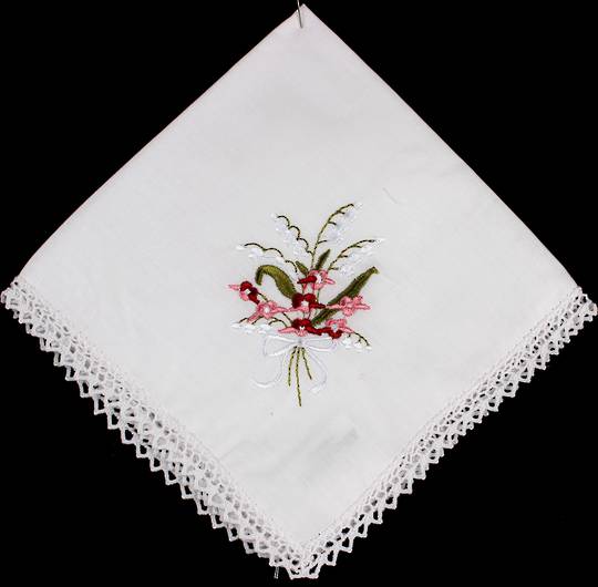 Tritex Lace Border Cotton Hankie