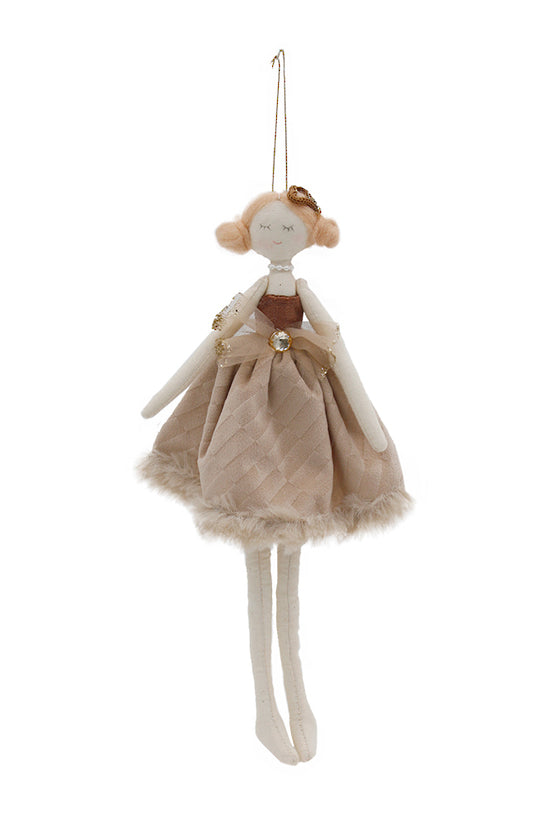 Molly Hanging Doll Latte Velvet