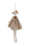 Molly Hanging Doll Latte Velvet