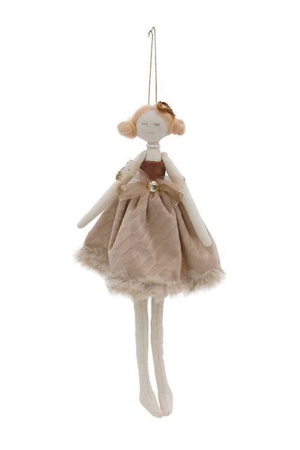 Molly Hanging Doll Latte Velvet