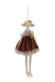 Molly Hanging Doll Chocolate Velvet