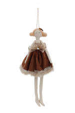 Molly Hanging Doll Chocolate Velvet
