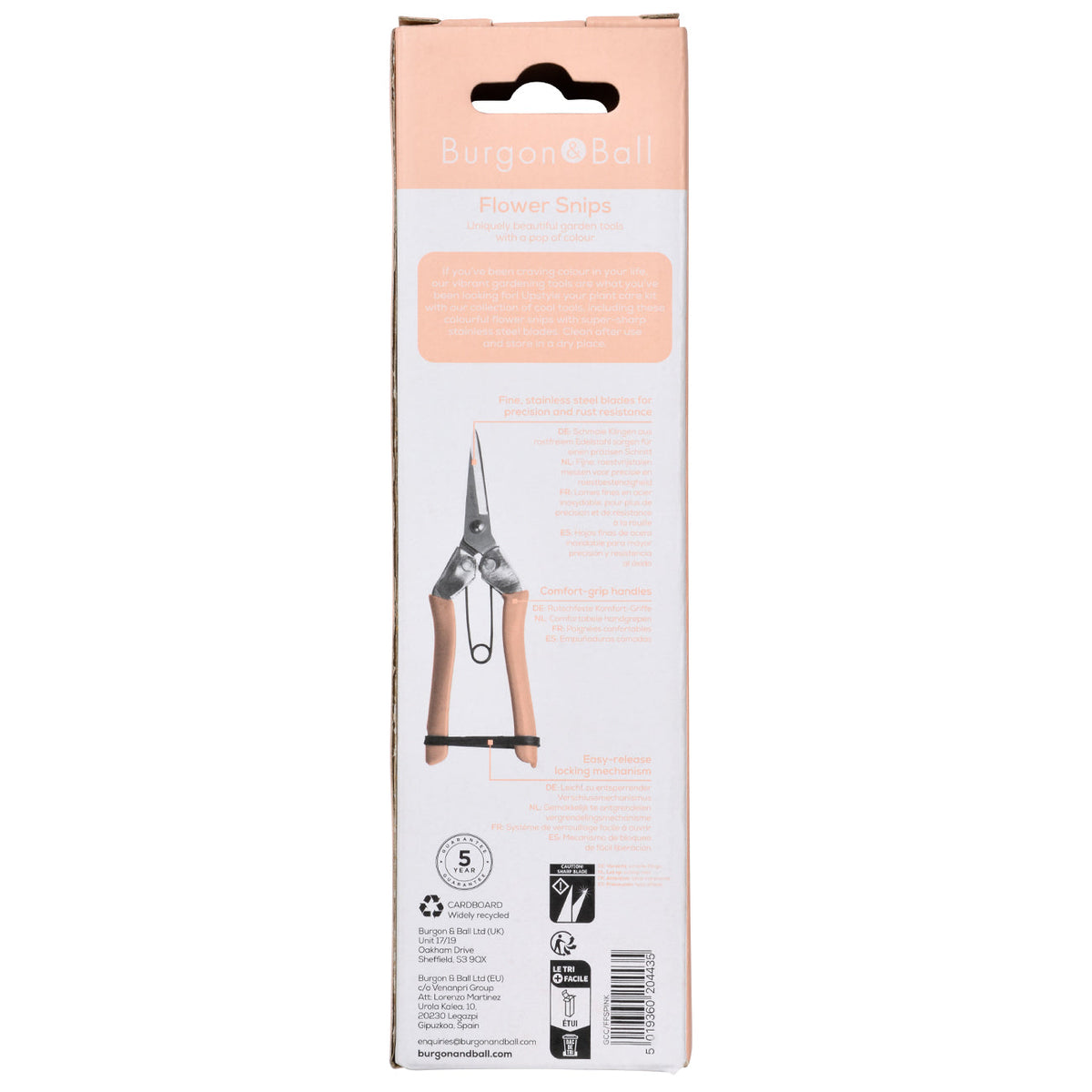 Burgon & Ball Collectors Fruit & Flower Snips - Blush