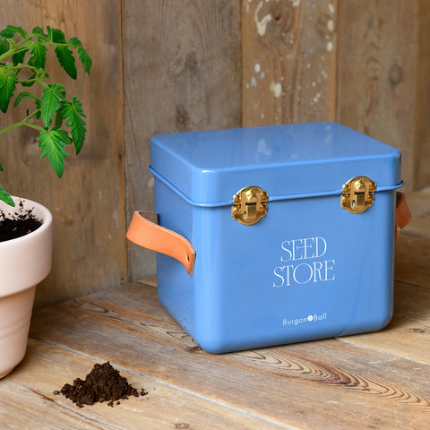 Burgon & Ball Mini Seed Store - Cotswold Blue