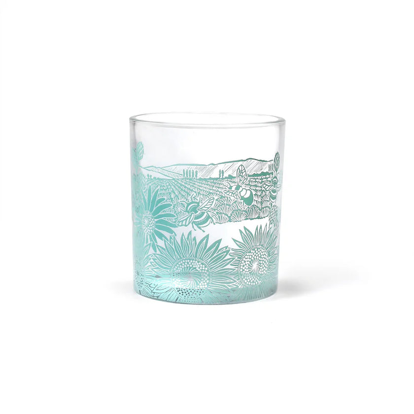 Kate Heiss Glass Tumbler Powder Blue