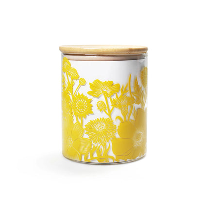 Kate Heiss Glass Storage Cannister Mustard