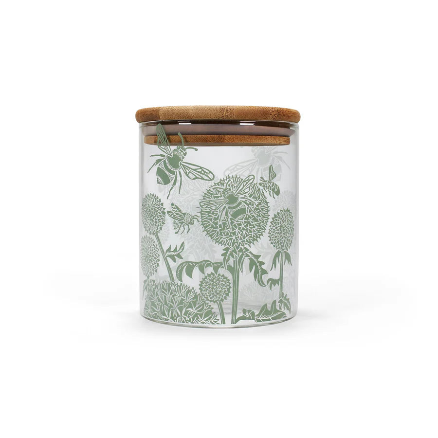 Kate Heiss Glass Storage Cannister Sage