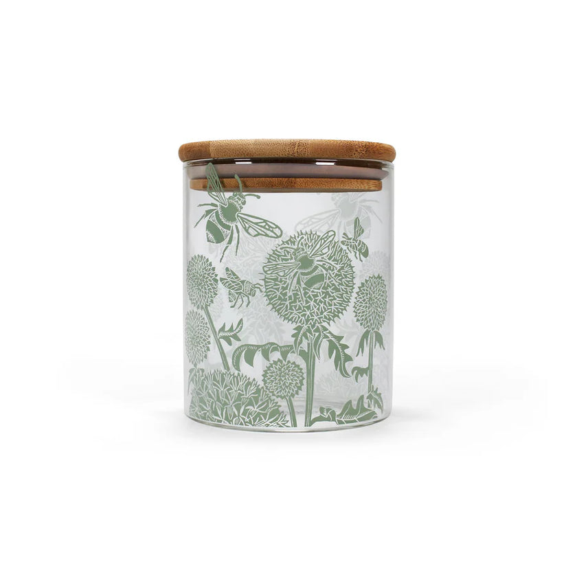 Kate Heiss Glass Storage Cannister Sage