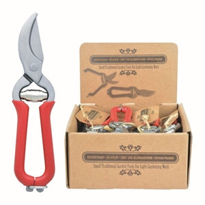 Stainless Steel Pruner with Red Handle