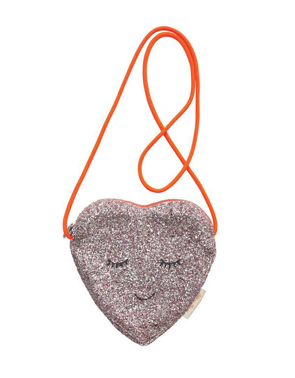 Glitter Heart Crossbody Bag