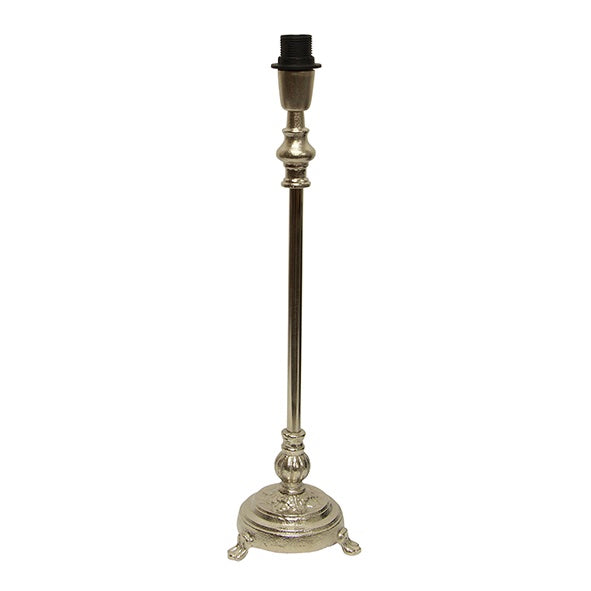 Clara Lamp Base Antique Silver