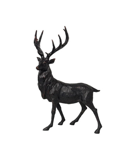 Black Stag Head Turning by French Country Collections