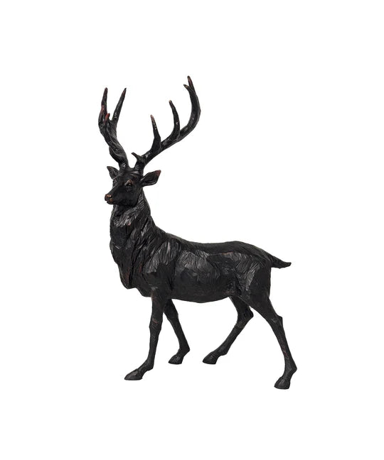 Black Stag Head Turning by French Country Collections