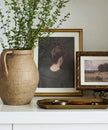 Vintage Portrait-Lady in Green Wall Art