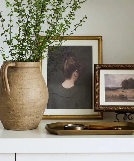 Vintage Portrait-Lady in Green Wall Art