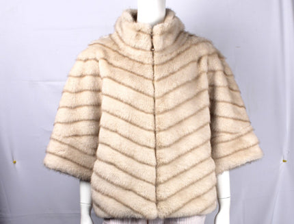 Alice & Lily Milk Fur Jacket L/XL