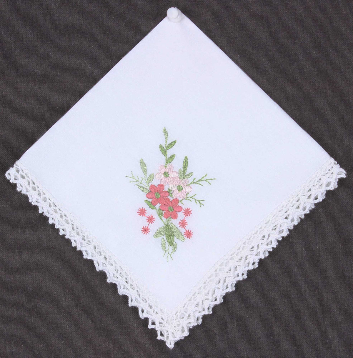 Tritex Lace Border Cotton Hankie
