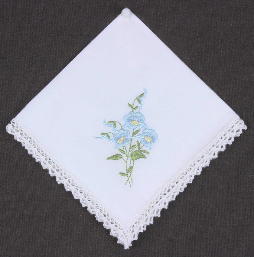 Tritex Lace Border Cotton Hankie
