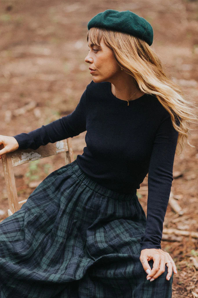 Montaigne Freya French Linen Tartan Pants