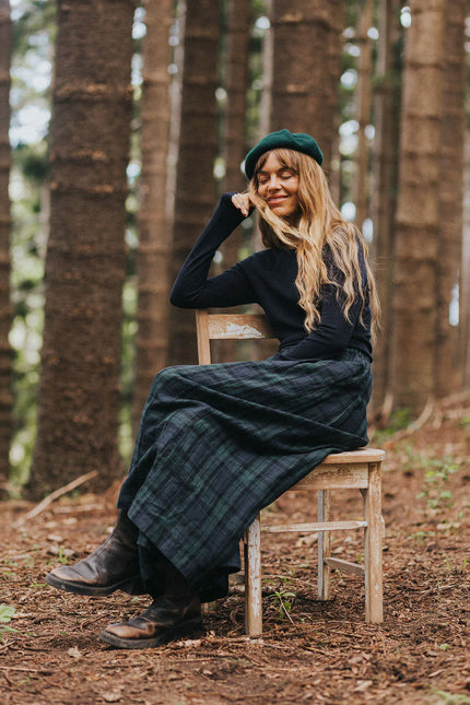 Montaigne Freya French Linen Tartan Pants