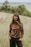 Australian Merino Wool Cardigan - Tabacco - M/L