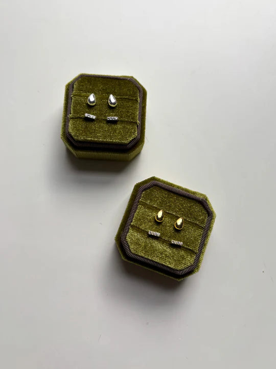 Ruby Tuesday Coco Studs - Gold
