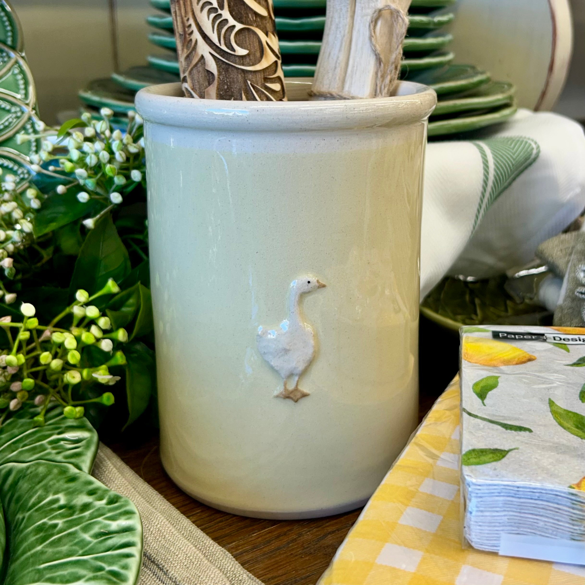 Hogben Utensil Holder - Yellow Goose