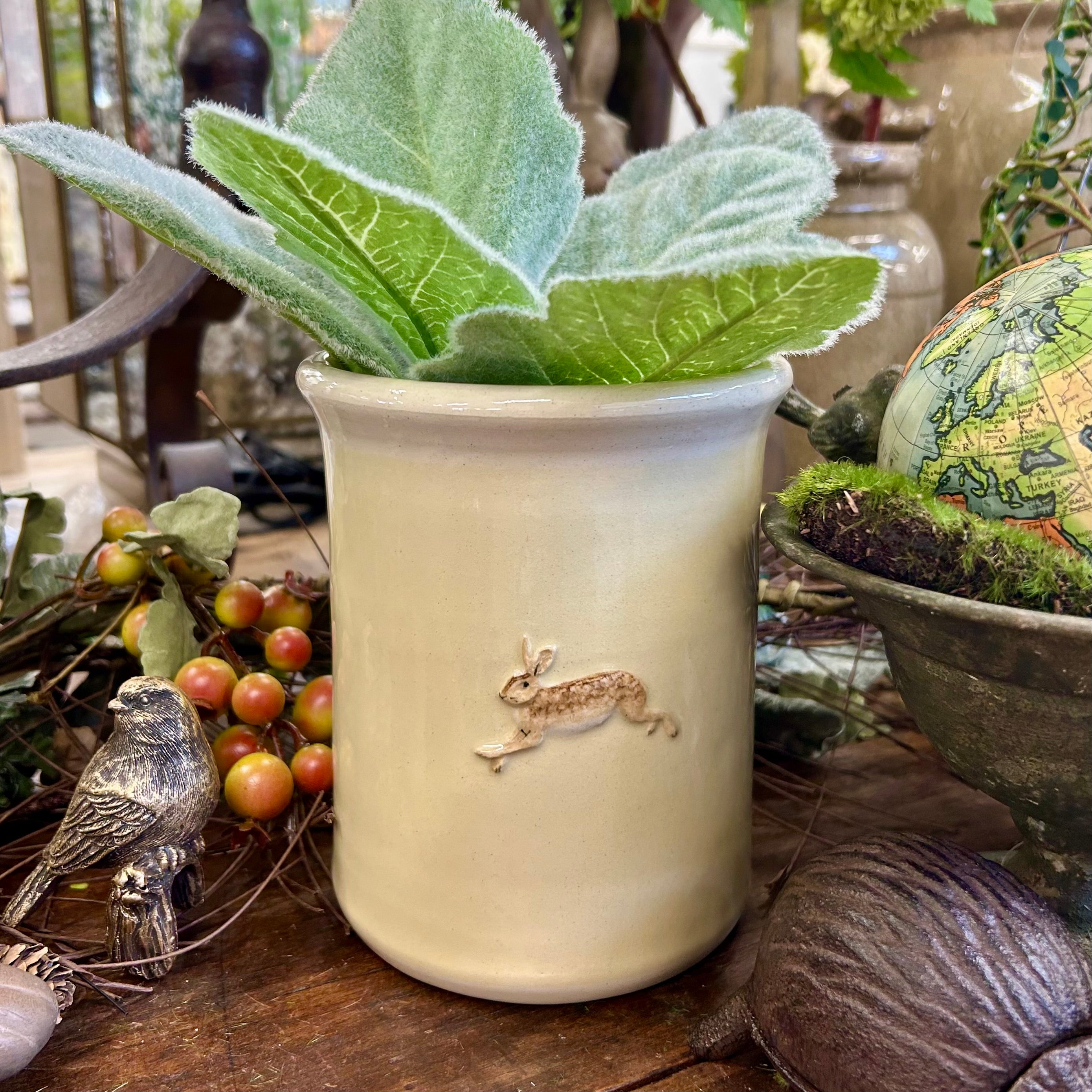 Hogben Utensil Holder - Yellow Hare