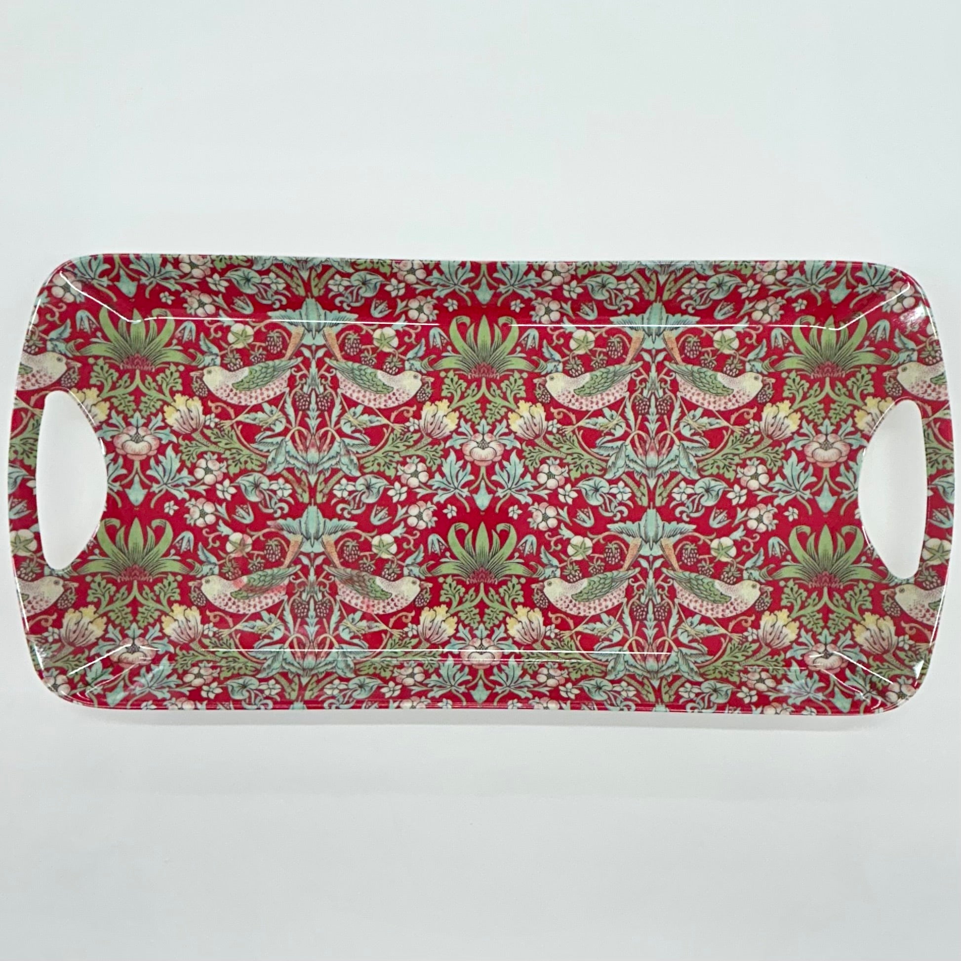 Sandwich Tray - Strawberry Thief Red