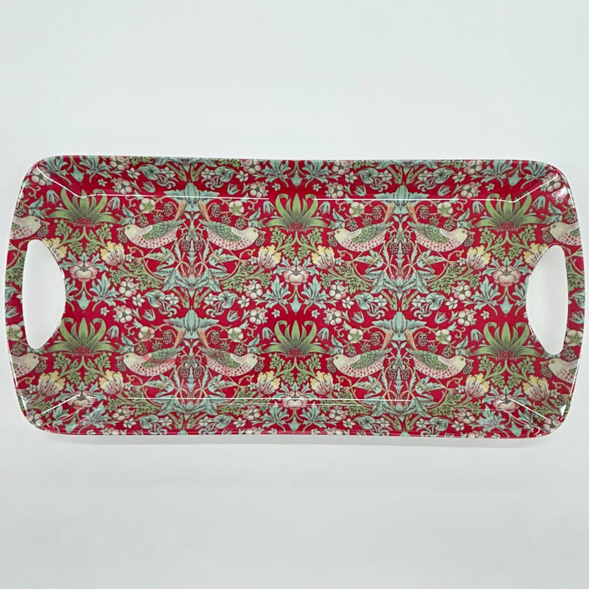 Sandwich Tray - Strawberry Thief Red
