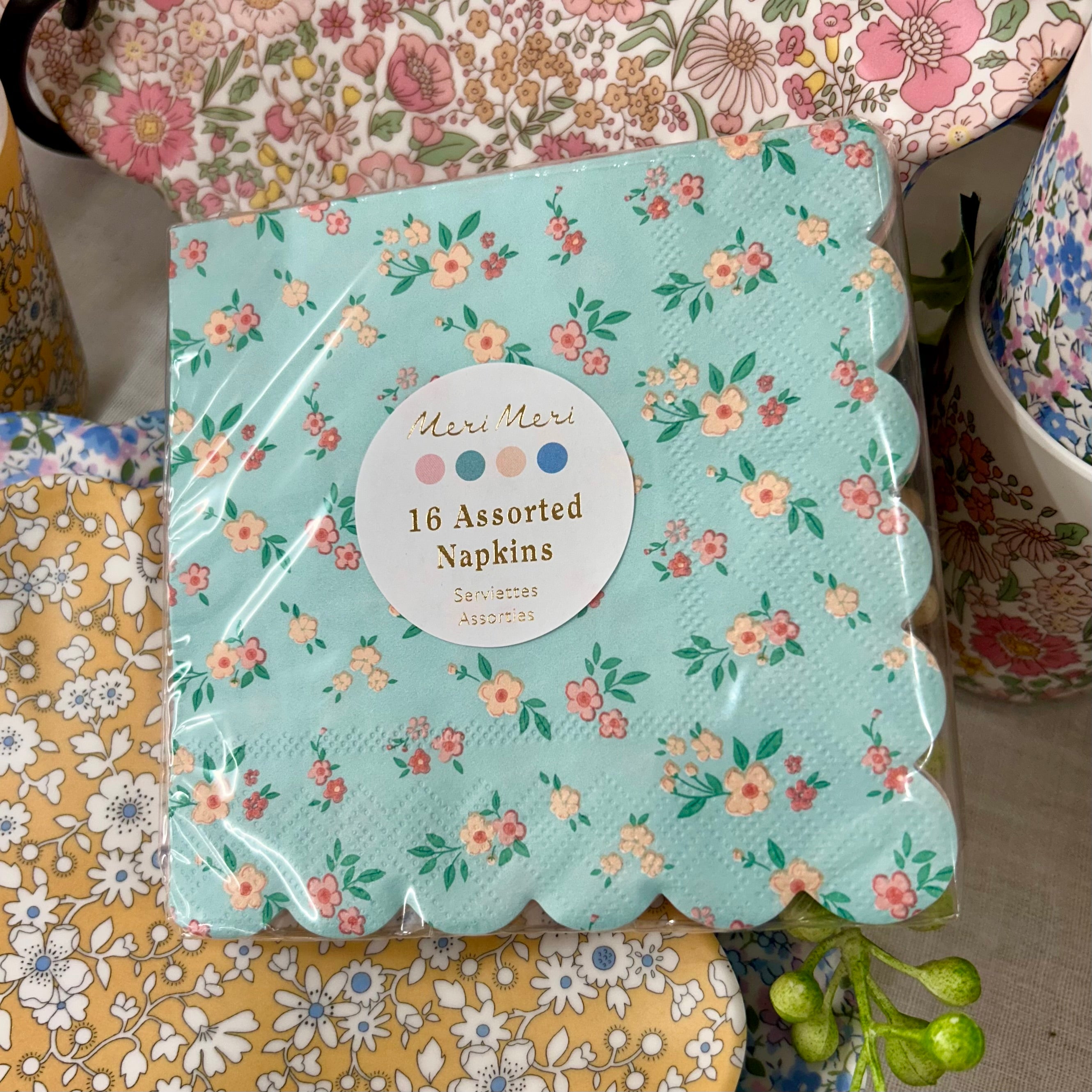 Meri Meri Vintage Ditsy Floral Paper Napkins 16pk