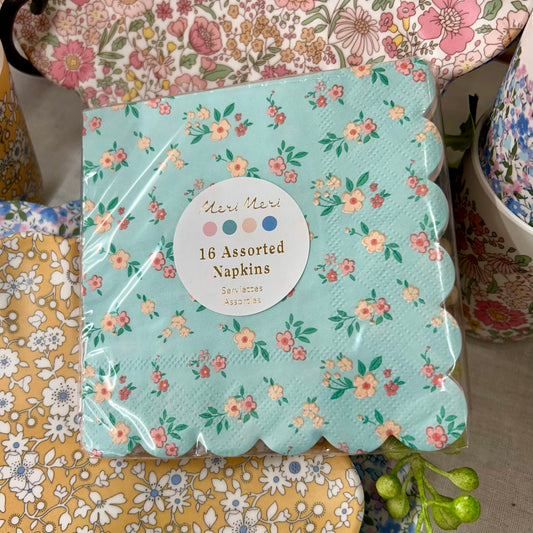 Meri Meri Vintage Ditsy Floral Paper Napkins 16pk