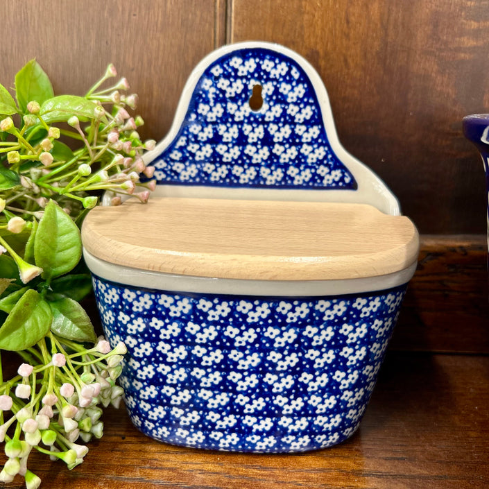 Polish Ceramics Salt Cellar - Three Daisies