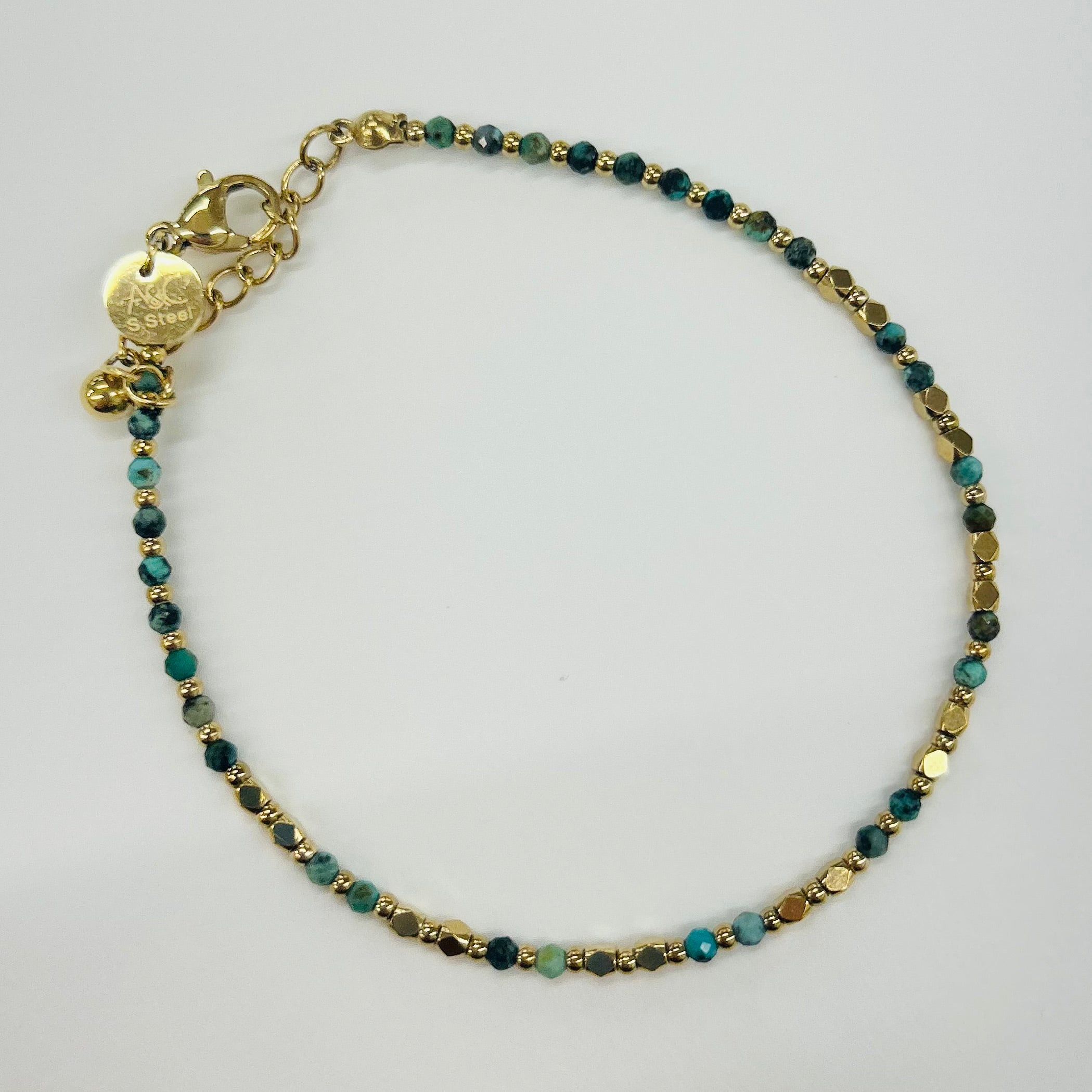 Wild Nature Bracelet Green & Gold by A&C Oslo