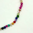 Violet Design Handmade Bead Necklace - Mini Rainbow