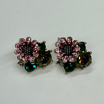 Violet Design Vintage Flower Studs