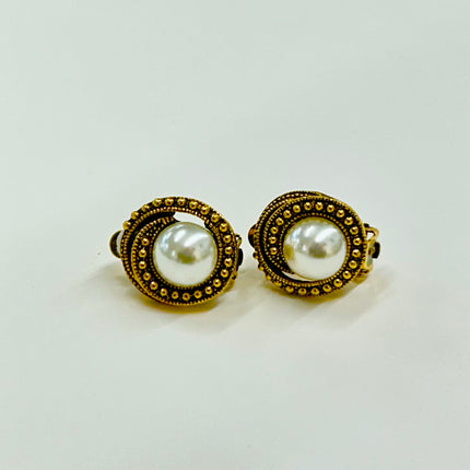 Violet Design Clip On Earrings