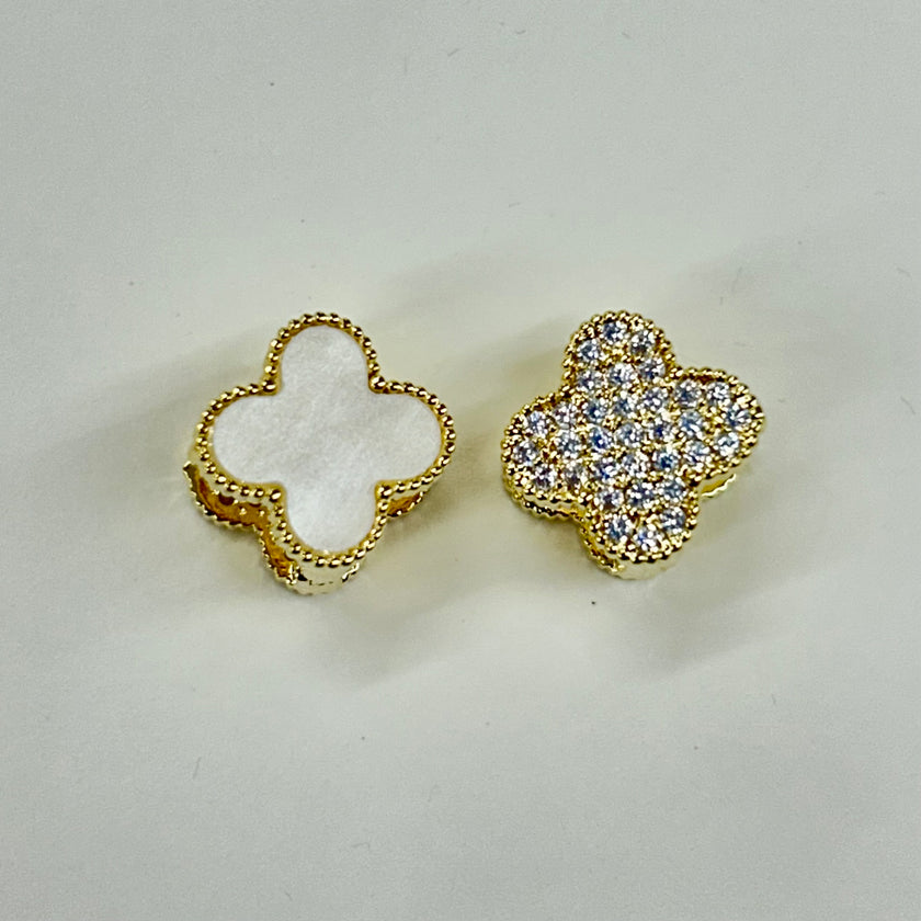 Flower Back to Back Earrings