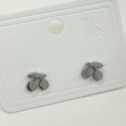 Violet Design Cherry Studs