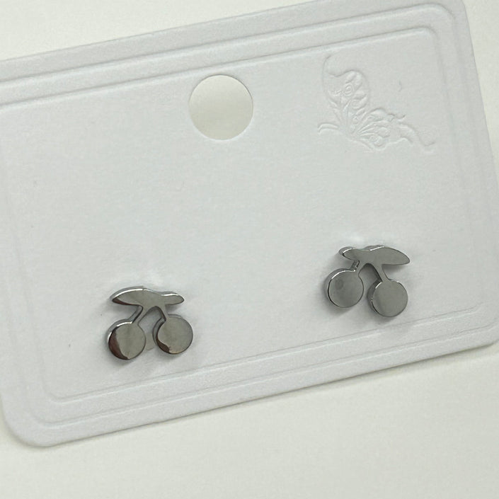 Violet Design Cherry Studs