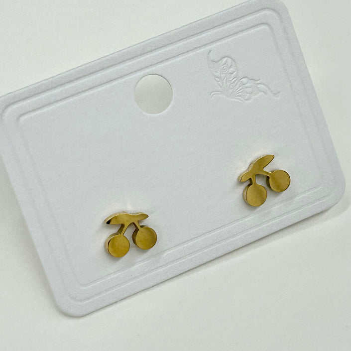 Violet Design Cherry Studs