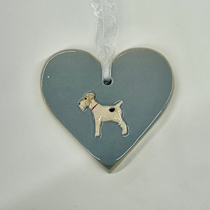 Hogben Large Heart Wire Fox Terrier