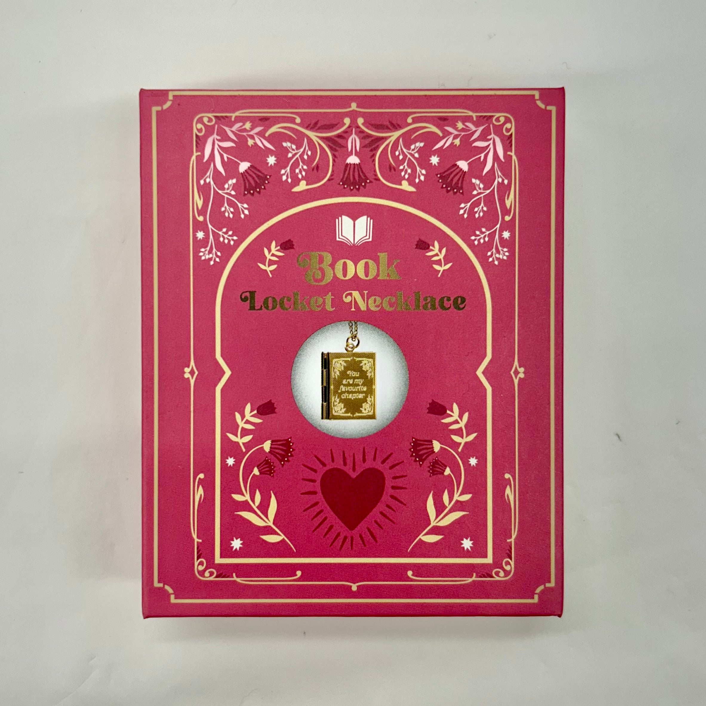 Book Shaped Locket Necklace