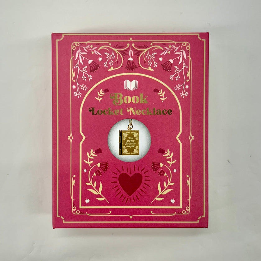 Book Shaped Locket Necklace