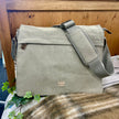 Troop London Classic Canvas Laptop Messenger Bag - Ash Grey